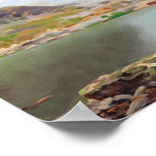 Blick auf das Matterhorn Poster (Ecke)