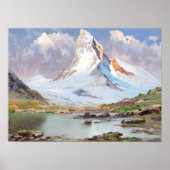 Blick auf das Matterhorn Poster (Vorne)
