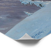 Blick auf das Matterhorn, Winter Poster (Ecke)