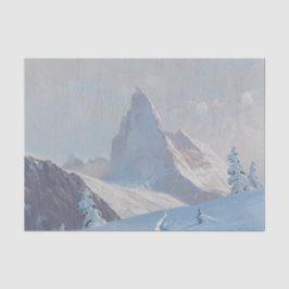 Blick auf das Matterhorn, Winterdekoutseite Seidenpapier
