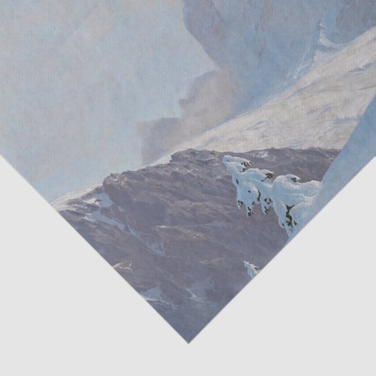 Blick auf das Matterhorn, Winterdekoutseite Seidenpapier (Ausschnitt)