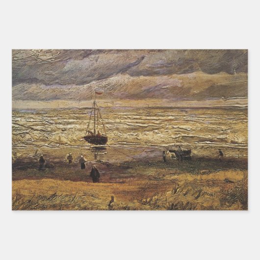 Blick auf das Meer in Scheveningen von Vincent van Geschenkpapier Set (Vorderseite)
