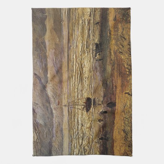 Blick auf das Meer in Scheveningen von Vincent van Geschirrtuch (Vertikal)