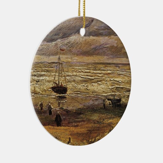 Blick auf das Meer in Scheveningen von Vincent van Keramikornament (Rechts)