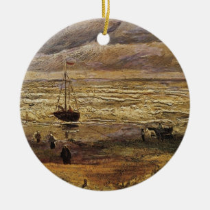 Blick auf das Meer in Scheveningen von Vincent van Keramikornament