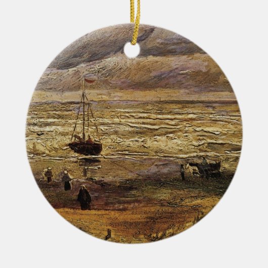 Blick auf das Meer in Scheveningen von Vincent van Keramikornament (Vorne)