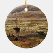 Blick auf das Meer in Scheveningen von Vincent van Keramikornament (Hinten)
