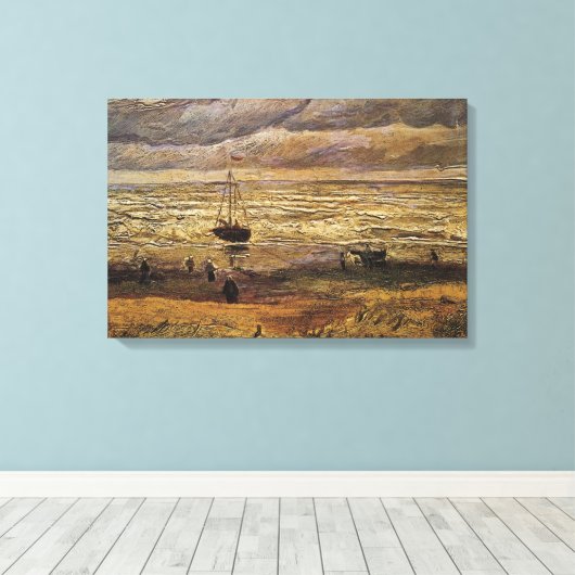 Blick auf das Meer in Scheveningen von Vincent van Leinwanddruck (Insitu (Holzboden))