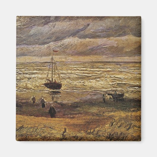 Blick auf das Meer in Scheveningen von Vincent van Magnet (Vorne)