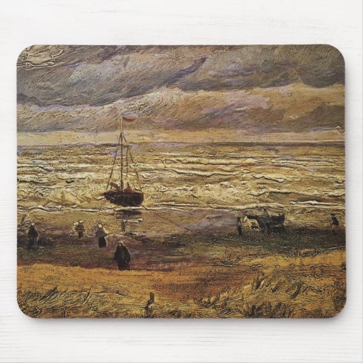 Blick auf das Meer in Scheveningen von Vincent van Mousepad (Vorne)