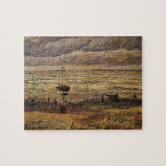 Blick auf das Meer in Scheveningen von Vincent van Puzzle (Horizontal)