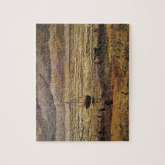 Blick auf das Meer in Scheveningen von Vincent van Puzzle (Vertikal)