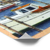 Blick auf das Meer Poster (Ecke)