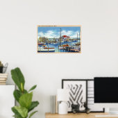Blick auf das Meer Poster (Heimbüro)