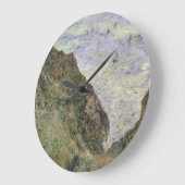 Blick auf das Meer von Claude Monet Große Wanduhr (Winkel)