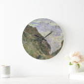 Blick auf das Meer von Claude Monet Große Wanduhr (Zuhause)
