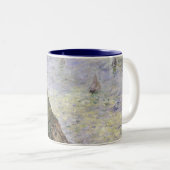 Blick auf das Meer von Claude Monet Zweifarbige Tasse (VorderseiteRechts)