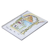 Blick auf das Mittelmeer| Eze, Frankreich Notizblock (Linke Seite)