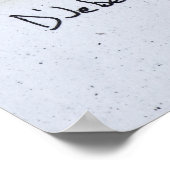 Blick auf das Mittelmeer | Eze, Frankreich Poster (Ecke)