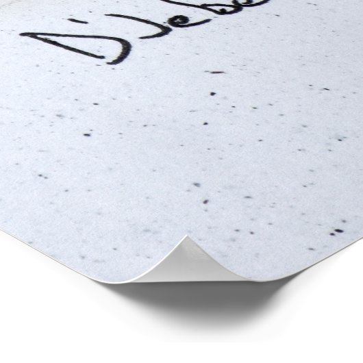 Blick auf das Mittelmeer | Eze, Frankreich Poster (Ecke)