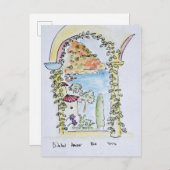 Blick auf das Mittelmeer | Eze, Frankreich Postkarte (Vorne/Hinten)