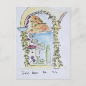 Blick auf das Mittelmeer | Eze, Frankreich Postkarte (Vorderseite)