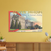 Blick auf das Museum für Naturgeschichte in Denver Leinwanddruck (Insitu (Wohnzimmer))