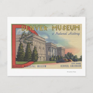 Blick auf das Museum für Naturgeschichte in Denver Postkarte