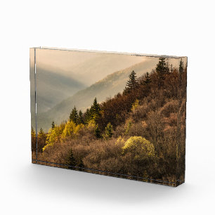Blick auf das Oconaluftee-Tal North Carolina Fotoblock