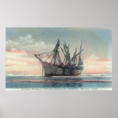 Blick auf das Peter Iredale Shipwreck Poster (Vorne)