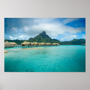 Blick auf das Poster der Bora Bora-Insel