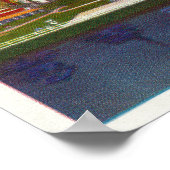 Blick auf das riesige Thermometer von Texaco Poster (Ecke)