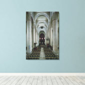 Blick auf das Schiff, Blick auf den Altar Leinwanddruck (Insitu (Holzboden))