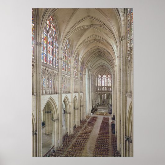 Blick auf das Schiff und den Chor Poster (Vorne)