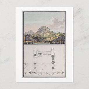 Blick auf das Theater von Sardis und Plan des Io Postkarte