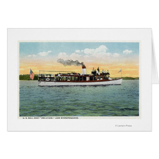 Blick auf das US-Postschiff Uncle Sam (Vorderseite (Horizontal))