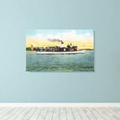 Blick auf das US-Postschiff Uncle Sam Leinwanddruck (Insitu (Holzboden))