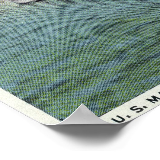 Blick auf das US-Postschiff Uncle Sam Poster (Ecke)