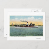 Blick auf das US-Postschiff Uncle Sam Postkarte (Vorne/Hinten)