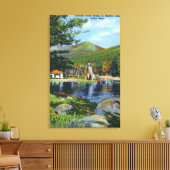 Blick auf das Wasserrad des Schattensees Leinwanddruck (Insitu (Wohnzimmer))