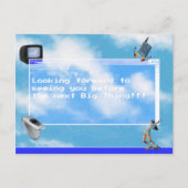 Blick auf das Windows95-Computerthema Postkarte (Vorderseite)