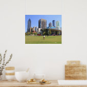 Blick auf das Zentrum von Atlanta Poster (Küche)