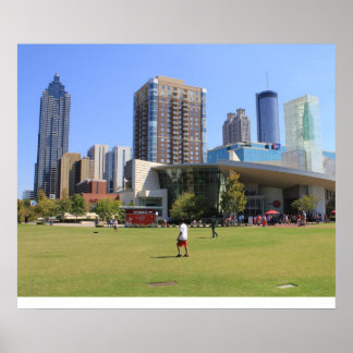 Blick auf das Zentrum von Atlanta Poster