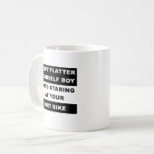 Blick auf dein Dirtbike Funny Mug Kaffeetasse (Vorderseite Links)