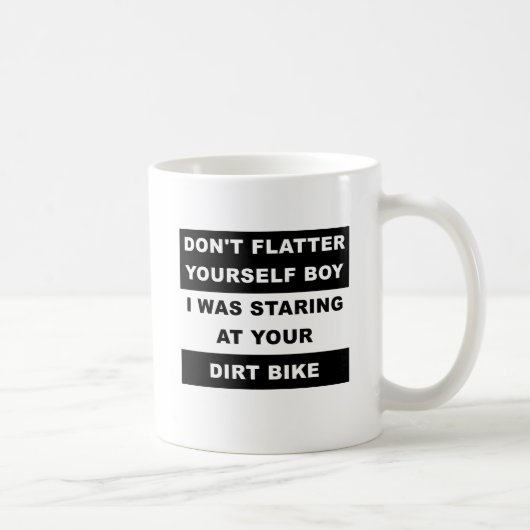 Blick auf dein Dirtbike Funny Mug Kaffeetasse (Rechts)
