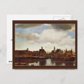 Blick auf Delft, das von Johannes Vermeer (Best Qu Postkarte (Vorne/Hinten)