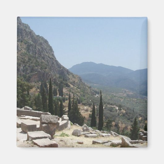 Blick auf Delphi, Griechenland Magnet (Vorne)