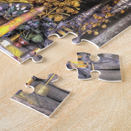 Blick auf den Altar im buddhistischen Tempel, Puzzle (Seite)