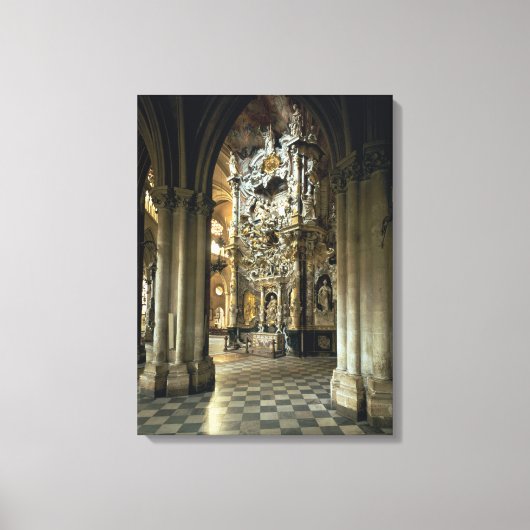 Blick auf den Altar und die "Transparente", c.1720 Leinwanddruck (Vorderseite)