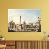 Blick auf den alten Markt Leinwanddruck (Insitu (Wohnzimmer))